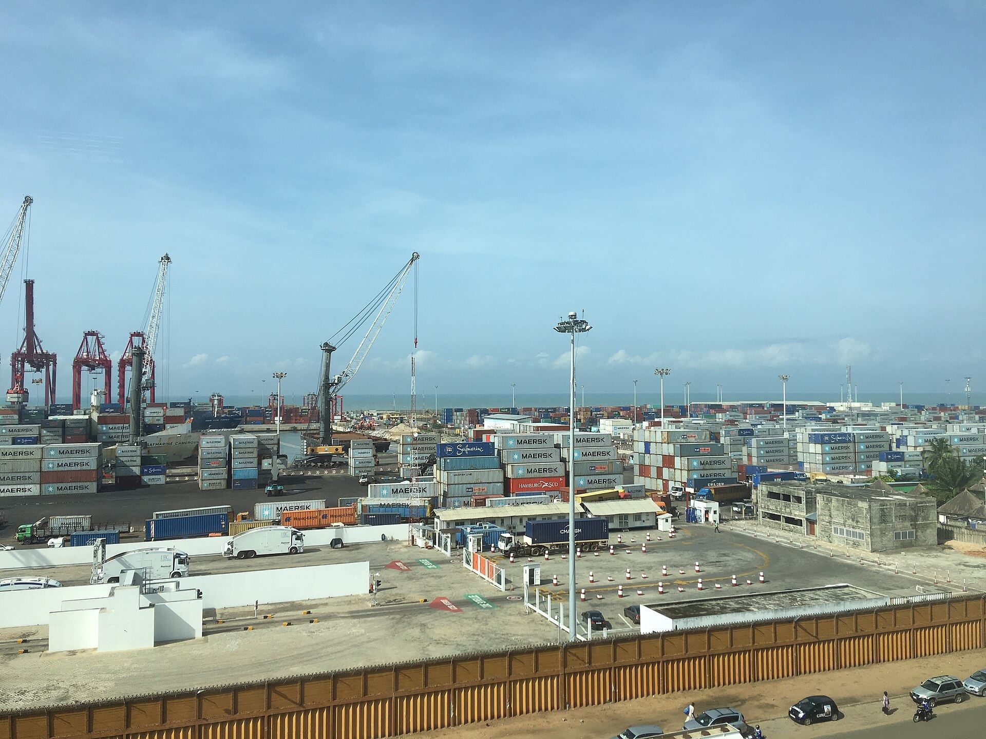 Port autonome de Cotonou vu du ciel